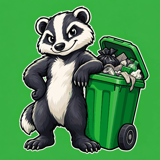 Bin Day Badger logo